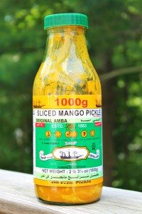 The favorite Iraqi spicy condiment of amba (pickled mango). (Photo, courtesy of Nawal Nasrallah.)
