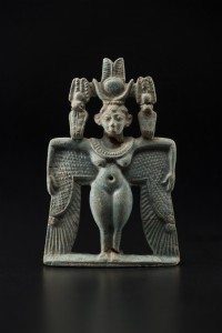 Winged goddess pectoral 743–712 B.C. Faience *Harvard University—Boston Museum of Fine Arts Expedition *Photograph © Museum of Fine Arts, Boston