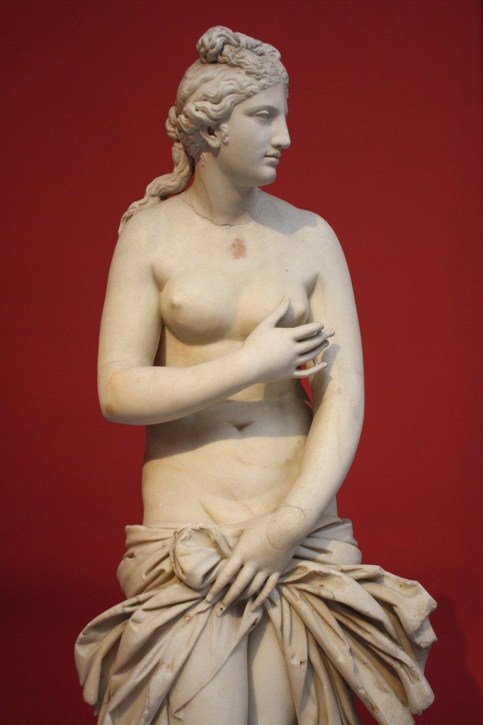 Aphrodite, Parian marble, 2nd century CE copy of a 4th century BCE original.