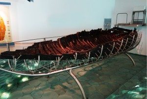 A small museum near the Sea of Galilee holds the Jesus Boat — the remains of a typical fisherman's boat from the first century A.D. (photo: Rick Steves)