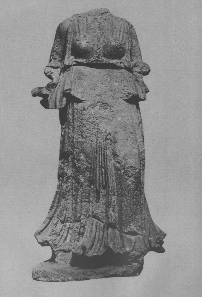 Statue of Nike, Greek goddess of victory. Safar and Mustafa, Hatra: The City of the Sun God, pl. 102 p. 125. This specific statue is kept in Baghdad.
