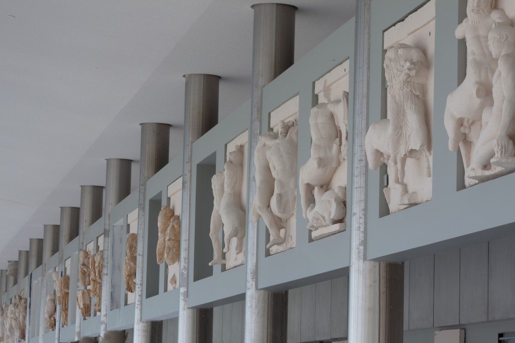 The Metopes and the columns.