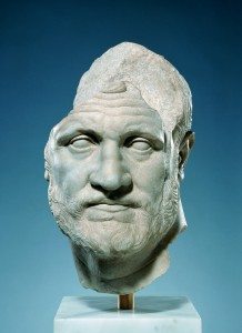 Portrait of a Bearded Man. c. 150 BCE marble 40.7 x 25 x 31.7 cm. Malibu, J. Paul Getty Museum.