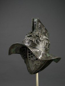 Gladiator Helmet. Bronze. With permission of the Superintendence for the Archaeological Heritage of Naples (SAHN). MANN 5671. ©ROM 2015.