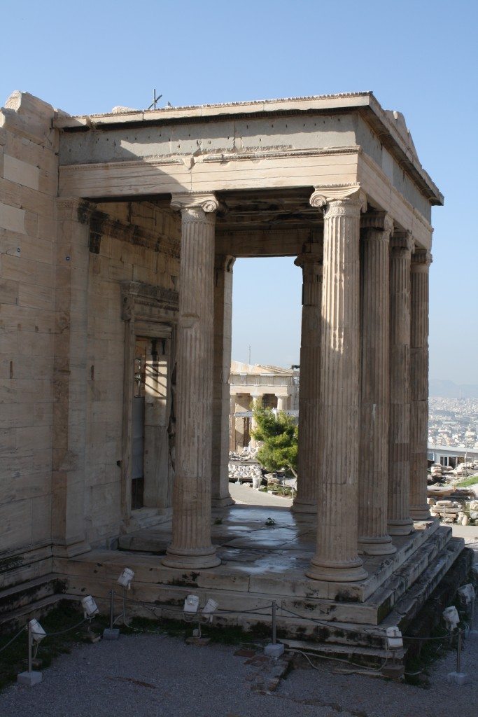 The north porch of the Erechtheion.