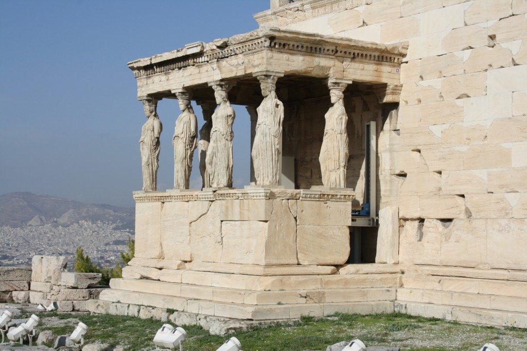 The south porch of the Erechtheion.