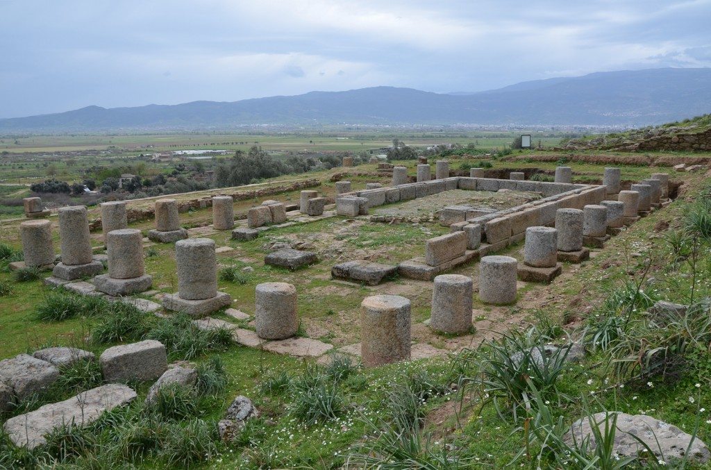The Doric Temple of Zeus Chrysaoreus in Alabanda, built in the 3rd century BC.