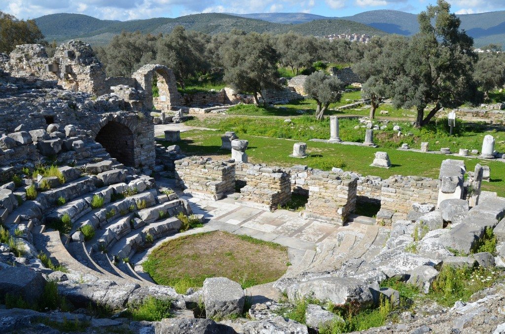 The Bouleuterion of Iassos, dated to around the end of the 1st century AD. its capacity has been estimated to 960 spectators.