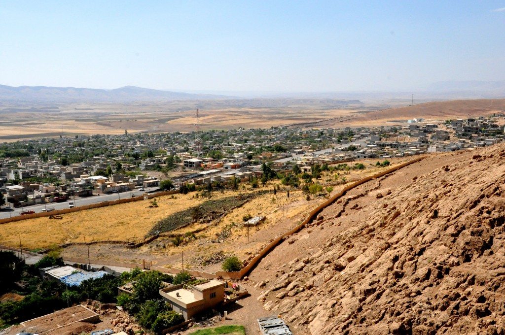 The village of Hareer (Harir), Erbil Governorate, Iraqi Kurdistan. Shooting from Mountain Hareer. 