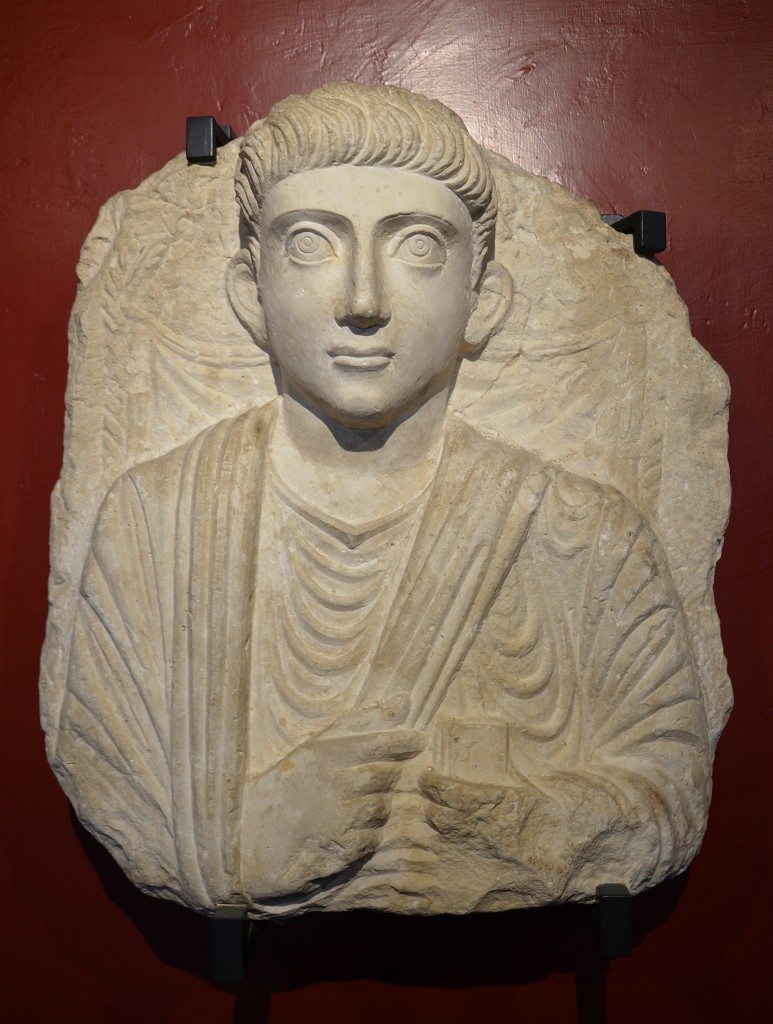 Funerary bust of a man from Palmyra, Roman Imperial period, 2nd century AD Vatican Museums, Rome. Carole Raddato CC BY-SA