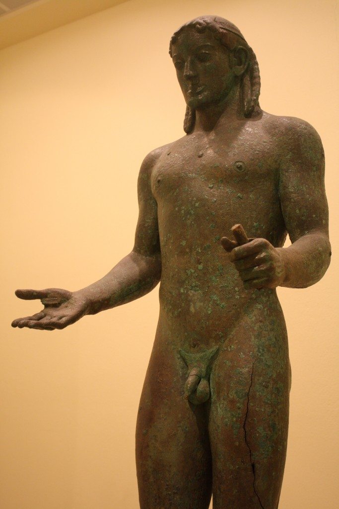The Piraeus Apollo. Bronze, 5th century BCE.