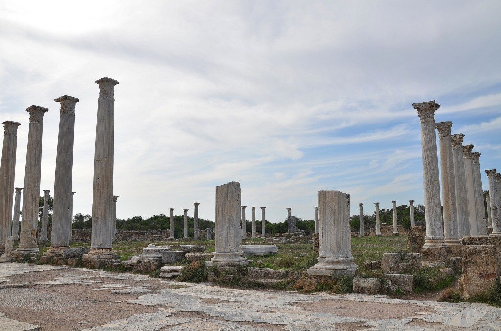 The gymnasium with its columned palaestra, Salamis