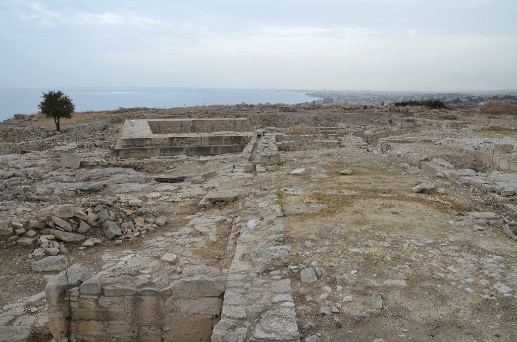 The Acropolis and the Temple of Aphrodite dating approximately to the 1st century BC, Amathous
