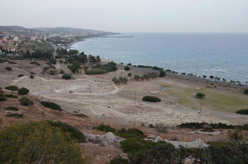 Overview of the Agora and lower city from the Acropolis, Amathous, Cyprus