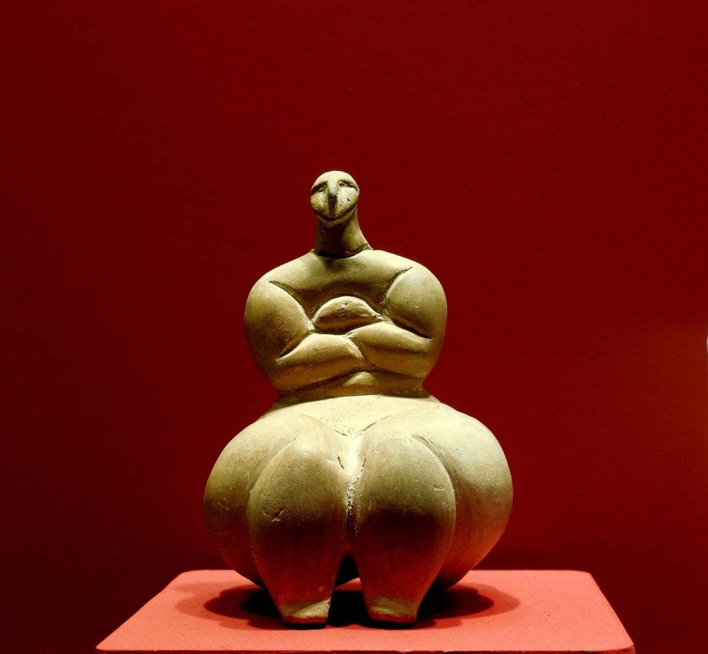 Figure from Zaghra Circle, on display at Ggantija Museum. Photo © Garry Shaw.