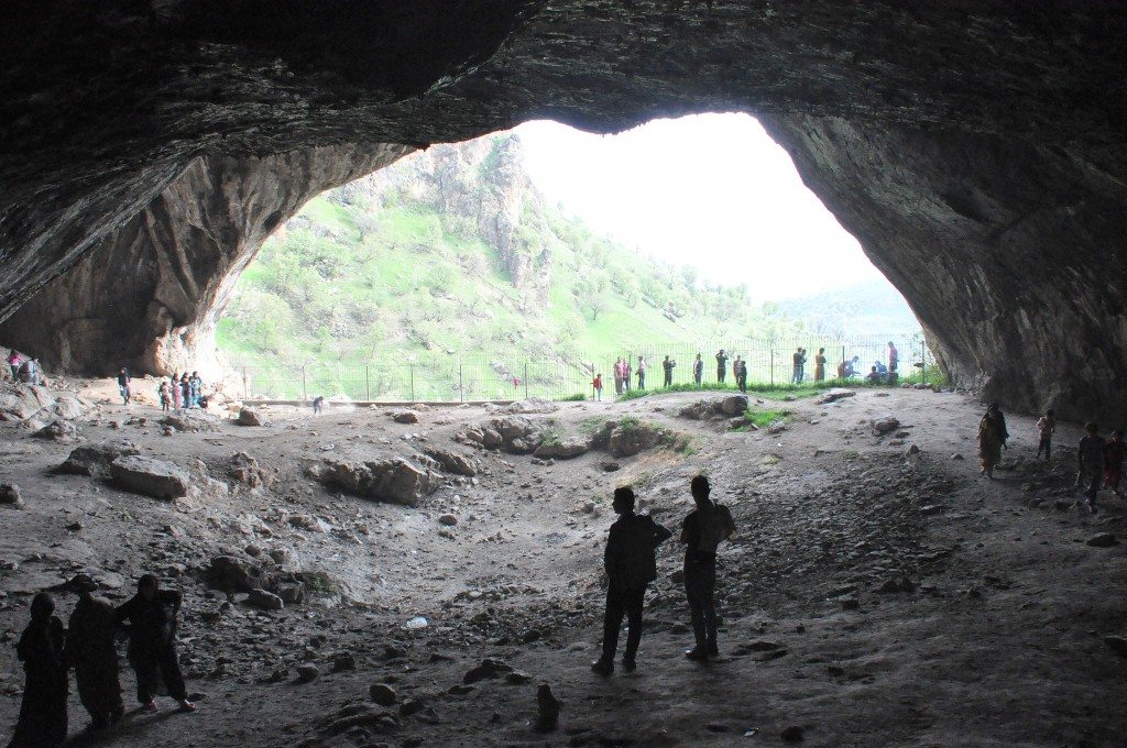 Inside Shanidar Cave, one of the caves. Photo © Osama S. M. Amin.