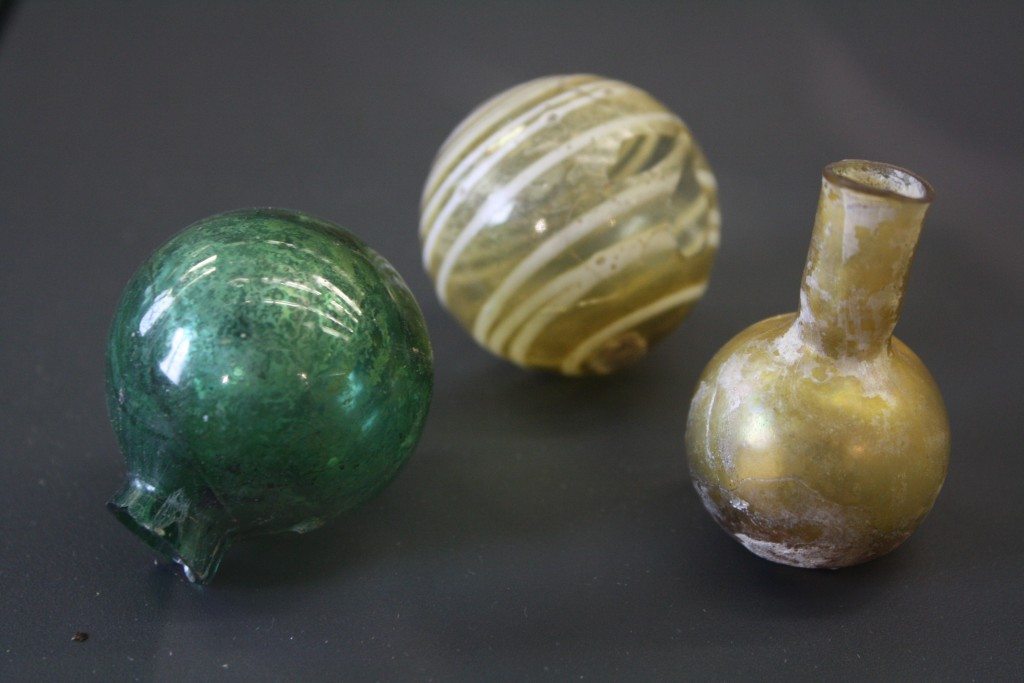 Perfume Spheres. Roman glass at the Archaeological Museum of Pavia. Image © Mark Cartwright.