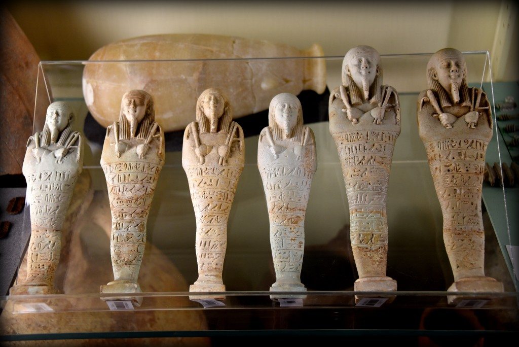 "Shabtis" from the Late Period/Ptolemaic Period. From Egypt. circa 664-3o BCE. With thanks to the Petrie Museum of Egyptian Archaeology. Photo © Osama S. M. Amin. 
