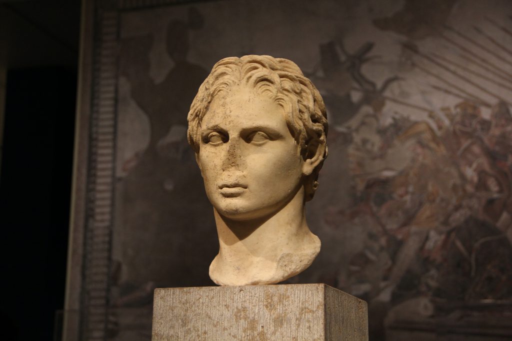 Portrait of Alexander the Great at the Metropolitan Museum of Art's Hellenistic exhibition. Image © Caroline Cervera. 