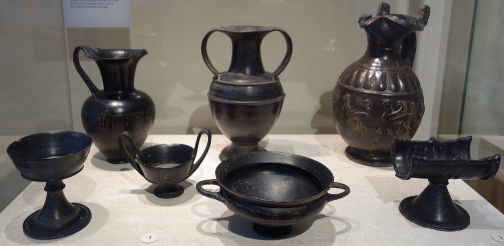Etruscan black pottery