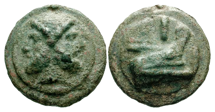 The as (plural asses), also assarius (rendered into Greek as ἀσσάριον, assarion) was a bronze, and later copper, coin used during the Roman Republic and Roman Empire.