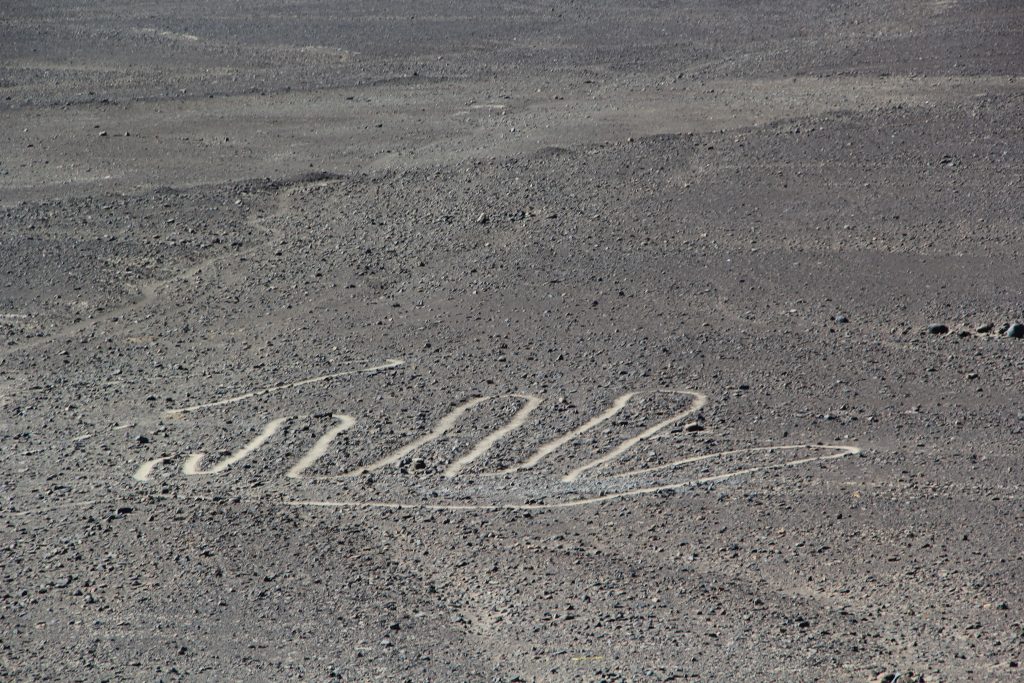 A hand design. Image © Caroline Cervera. Nazca lines