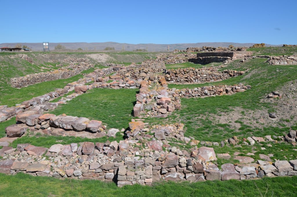 The ruins of Warsama's palace, King of Kanesh, one of the oldest examples of the Anatolian palaces, 1800-1750 BCE. Hittite